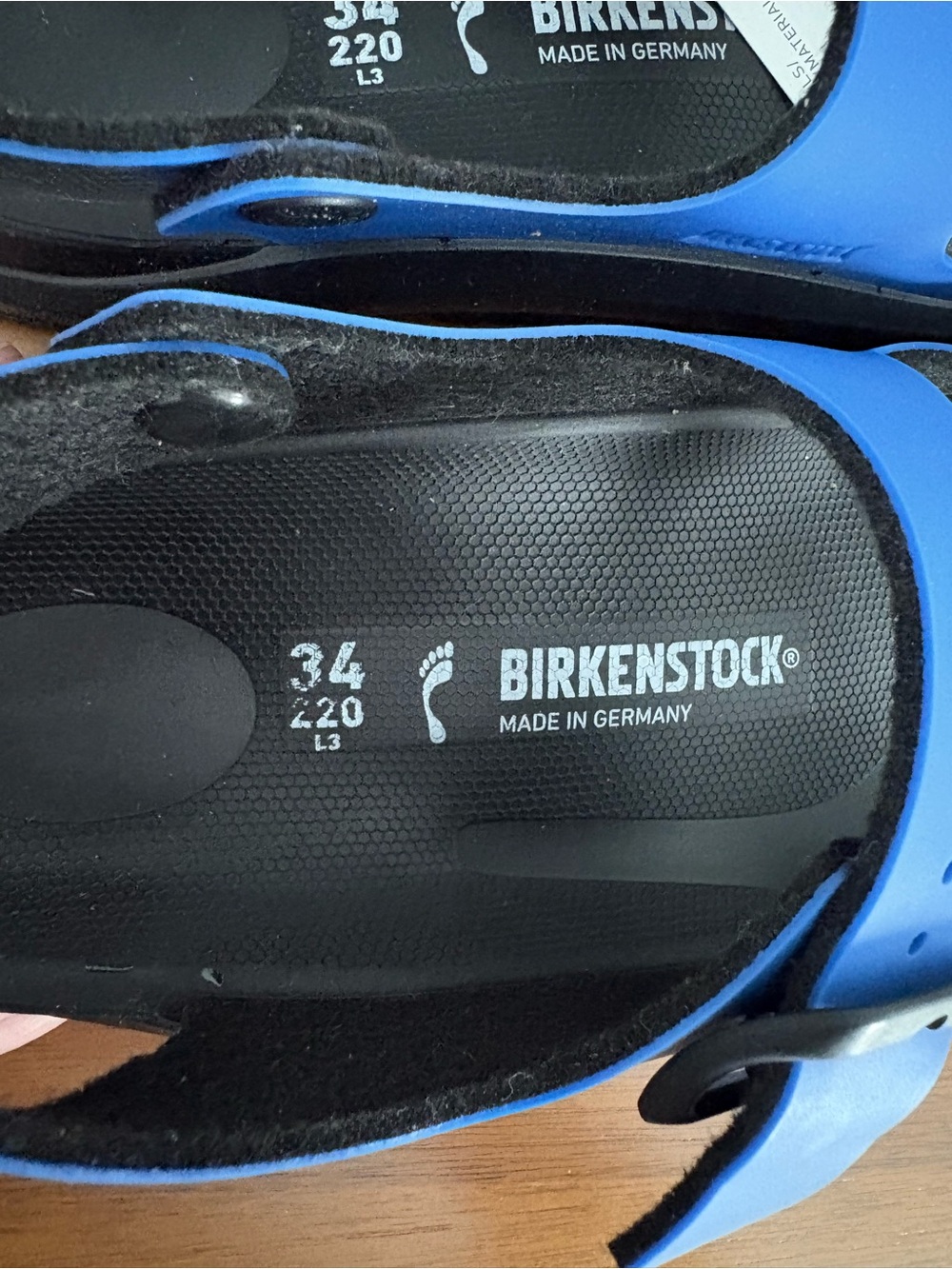 Birkenstock Kids Royal Blue Birkoflor Mogami Double-Strap Sandals - NWT - Picture 6 of 7